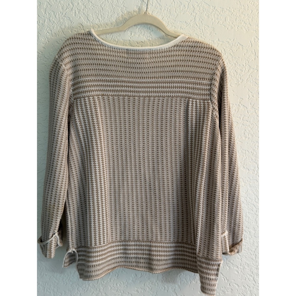 Habitat Clothes to Live In Sweater Tan S Womens Knit Textured Pullover - Picture 8 of 12